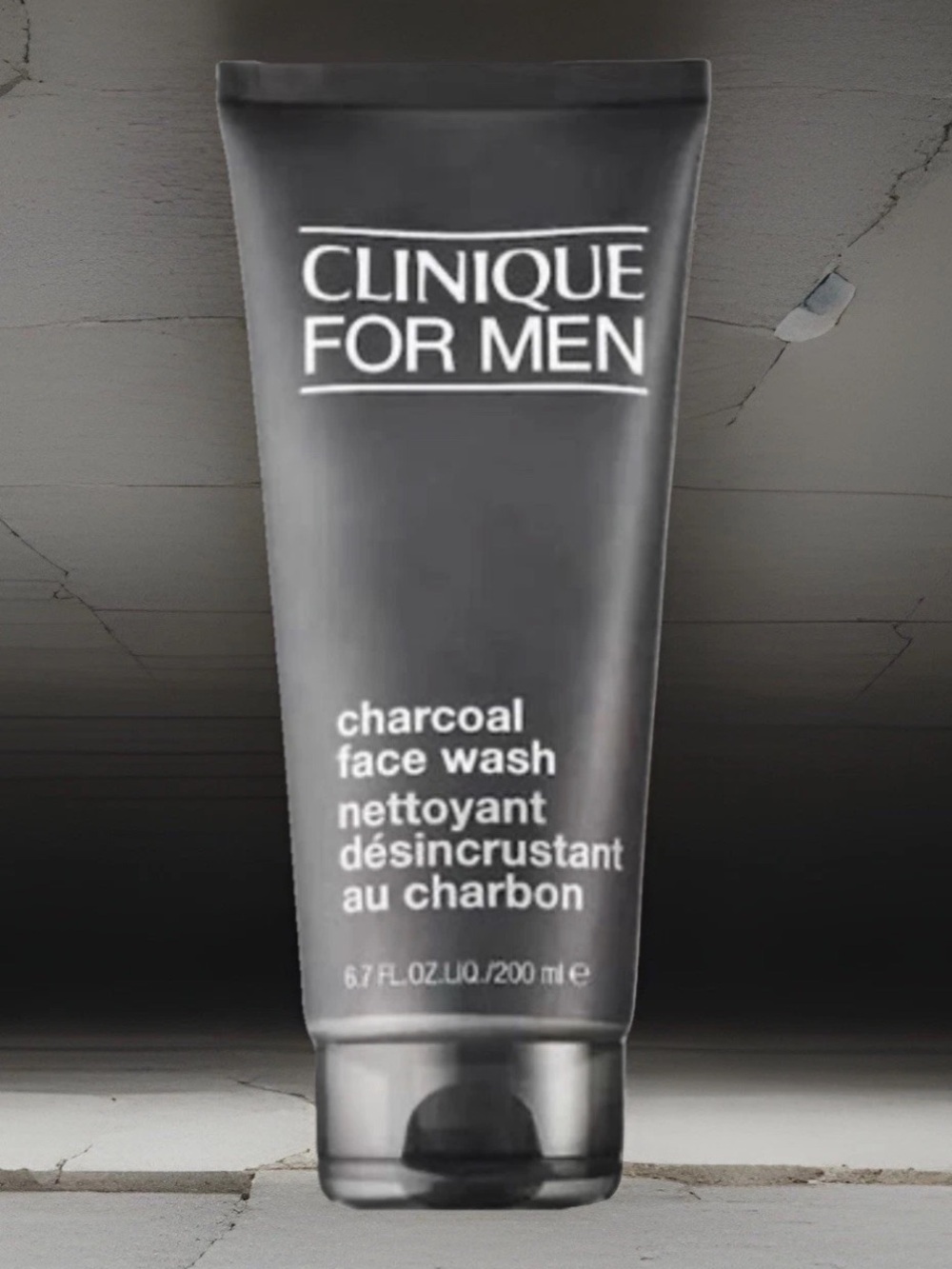 CLINIQUE Cleanser Mens Charcoal Face Wash 6.7 fl oz/200 ml Authentic~ NEW SEALED